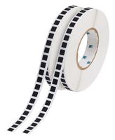 BRADY APL-05-730-10 Label, Laser Printable, 9.53 mm, 9.53 mm, Polyimide, Black
