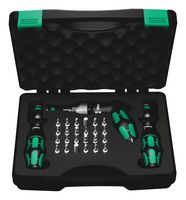 WERA 05350451001 Screwdriver Set, Pistol Handle/Torque Screwdrivers, Torx & Torx Plus, Hex Bits, 27 Piece