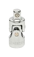 CRESCENT CDTA16C Universal Joint, Chrome Alloy Steel, 1/4" Drive, 1.375" Overall Length