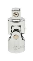 CRESCENT CDTA17C Universal Joint, Chrome Alloy Steel, 3/8" Drive, 2" Overall Length