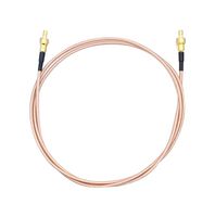 MUELLER ELECTRIC BU-4150003M1.0 RF / Coaxial Cable Assembly, 3.3 ft, 1 m, RG316, SMB Straight Plug, SMB Straight Plug, 50 ohm