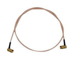 MUELLER ELECTRIC BU-4150032018 RF / Coaxial Cable Assembly, 6GHz, 18 ", 457.2 mm, RG316, SMA Right Angle Plug