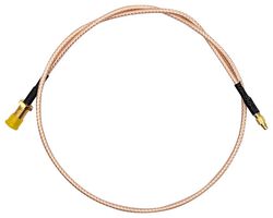 MUELLER ELECTRIC SMAF-MMCXM31605 RF / Coaxial Cable Assembly, 19.7 ", 500 mm, RG316, MMCX Plug, SMA Jack, 50 ohm