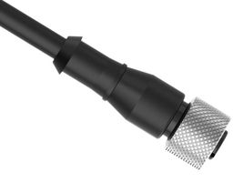 BANNER ENGINEERING BC-M12F8-24-5-SF Sensor Cable, A Coded, Black, M12 Receptacle, Free End, 8 Positions, 5 m, 16.4 ft