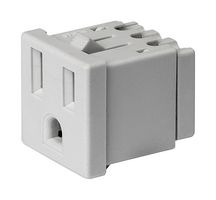 SCHURTER 3-121-544 High Power Connector, NEMA 5-15R, Gray, NR010 Series, Receptacle, 125 VAC, 15 A