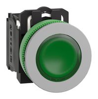 SCHNEIDER ELECTRIC XB5FW33M5C0 Industrial Pushbutton Switch, Harmony XB5 Series, 30.5 mm, SPST-NO, SPST-NC, Spring Return