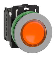 SCHNEIDER ELECTRIC XB5FW35B5C0 Industrial Pushbutton Switch, Harmony XB5 Series, 30.5 mm, SPST-NO, SPST-NC, Spring Return