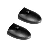 PENN ELCOM H1009/01EC End Cap, H1009/01 Strap Handles, Steel, Black