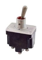 HONEYWELL 2TL1-5E Toggle Switch, Sealed, (On)-Off-On, DP3T, Non Illuminated, TL Series, Panel Mount, 11 A