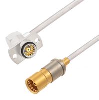 FAIRVIEW MICROWAVE FMCA3086-50CM RF / Coaxial Cable Assembly, Snap-On to Slide-On, 19.7 ", 500 mm, 0.086" Semi Rigid, RG405
