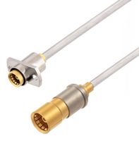 FAIRVIEW MICROWAVE FMCA3088-12 RF / Coaxial Cable Assembly, Snap-On to Slide-ON, 12 ", 305 mm, 0.086" Semi Rigid, RG405, BMA Jack