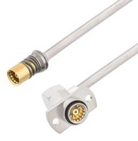 FAIRVIEW MICROWAVE FMCA3093-24 RF / Coaxial Cable Assembly, Snap-On to Slide-ON, 24 ", 610 mm, 0.086" Semi Rigid, RG405, BMA Jack