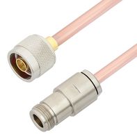 FAIRVIEW MICROWAVE FMCA3106-24 RF / Coaxial Cable Assembly, 24 ", 610 mm, 0.25" Semi Rigid, RG401, N Type Plug, N Type Jack