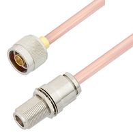 FAIRVIEW MICROWAVE FMCA3107-100CM RF / Coaxial Cable Assembly, 3.3 ft, 1 m, 0.25" Semi Rigid, RG401, N Type Plug