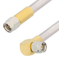 FAIRVIEW MICROWAVE FMCA3133-24 RF / Coaxial Cable Assembly, 24 ", 610 mm, 0.25" Semi Rigid, RG401, SMA Plug