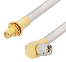 FAIRVIEW MICROWAVE FMCA3136-24 RF / Coaxial Cable Assembly, 24 ", 610 mm, 0.25" Semi Rigid, RG401, SMA Right Angle Plug