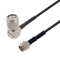 FAIRVIEW MICROWAVE FMCA3174-48 LOW LOSS RA TNC MALE TO SMA MALE CABLE LMR-100 COAX IN 48 INCH