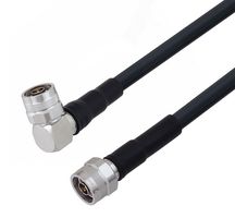 FAIRVIEW MICROWAVE FMCA3195-12 RF / Coaxial Cable Assembly, Low Loss, 12 ", 305 mm, LMR-400-DB, N Right Angle Plug, N Plug, 50 ohm