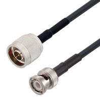 FAIRVIEW MICROWAVE FMCA3221-12 RF / Coaxial Cable Assembly, Low Loss, 12 ", 305 mm, LMR-195-UF, N Type Plug, BNC Plug, 50 ohm