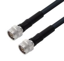 FAIRVIEW MICROWAVE FMCA3249-60 LOW LOSS 75 OHM N MALE TO 75 OHM N MALE CABLE 75 OHM LMR-400-75 COAX IN 60 INCH WITH TIMES MICROWAVE COMPONENTS