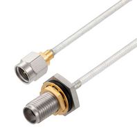 FAIRVIEW MICROWAVE FMCA3259-36 2.92MM MALE TO 2.92MM FEMALE BULKHEAD CABLE FM-SR086TB COAX IN 36 INCH