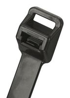 PANDUIT PRT8EH-C0 Cable Tie, Extra Heavy, Nylon 6.6 (Polyamide 6.6), Black, 719 mm, 12.7 mm, 203.2 mm, 250 lb