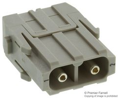 HARTING 09140022604 Heavy Duty Connector, Han-Modular Series, Module, 2 Contacts, Plug, Screw Pin