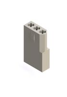 EDAC 556-003-000-101 Connector Housing, 556 Series, Receptacle, 3 Positions, 3.96 mm, EDAC 516 Series Contacts