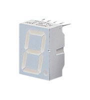BROADCOM HDSP-5601 7 Segment LED Display, Green, 10 mA, 2.1 V, 3.1 mcd, 1, 14.22 mm