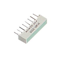 BROADCOM HLMP-2550 LED Bar Graph Array, Green, 20 mA, 2.2 V, 50 mcd, 4 LEDs, 19.05mm x 3.81mm