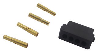 HARWIN M80-8980405 Rectangular Connector, Datamate L-Tek M80 Series, 4 Contacts, Receptacle, 2 mm, Crimp, 1 Row