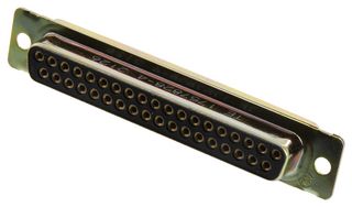 TE CONNECTIVITY 1757828-4 D Sub Connector, Standard, Receptacle, AMPLIMITE 109 Series, 37 Contacts, DC, Solder