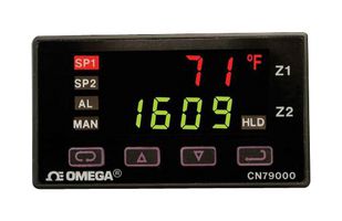 OMEGA CN79022 Temperature Controller, Type E/J/K/L/N, -10°C to 55°C, 5 VDC, ±0.25% Accuracy, CN79000 Series