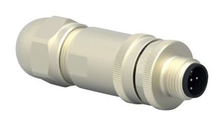 TE CONNECTIVITY T4111012081-000 Conector para Sensor, PG9/6- 8mm, M12, Male, 8 Contactos, Roscado Macho, Montaje en Cable Recto