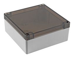 HAMMOND 1554Q2GYSL Carcasa de Plástico, Multipurpose, Policarbonato, 59.9 mm, 140 mm, 140 mm, IP68