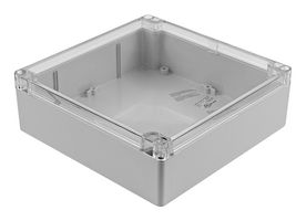 HAMMOND 1554W2GYCL Plastic Enclosure, Multipurpose, Polycarbonate, 59.9 mm, 180 mm, 180 mm, IP68