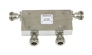 FAIRVIEW MICROWAVE FMCR1018 DUAL JUNCTION CIRCULATOR N FEMALE WITH 40 DB ISOLATION FROM 2 GHZ TO 4 GHZ RATED TO 50 WATTS ROHS COMPLIANT: YES