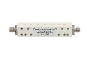 FAIRVIEW MICROWAVE FMFL1002 BANDPASS CAVITY FILTER OPERATING FROM 11.7 GHZ TO 12.8 GHZ WITH SMA FEMALE CONNECTORS ROHS COMPLIANT: YES