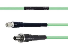 FAIRVIEW MICROWAVE FMHR0127-60 TEMPERATURE CONDITIONED LOW LOSS SMA MALE TO SMA FEMALE BULKHEAD CABLE LL142 COAX IN 60 INCH