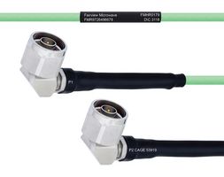 FAIRVIEW MICROWAVE FMHR0179-300CM TEMPERATURE CONDITIONED LOW LOSS RA N MALE TO RA N MALE CABLE LL142 COAX IN 300 CM