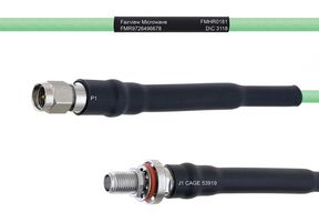 FAIRVIEW MICROWAVE FMHR0181-12 TEMPERATURE CONDITIONED LOW LOSS SMA MALE TO SMA FEMALE BULKHEAD CABLE LL160 COAX IN 12 INCH