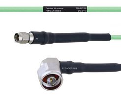 FAIRVIEW MICROWAVE FMHR0188-18 TEMPERATURE CONDITIONED LOW LOSS SMA MALE TO RA N MALE CABLE LL160 COAX IN 18 INCH