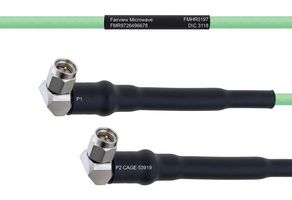 FAIRVIEW MICROWAVE FMHR0197-18 TEMPERATURE CONDITIONED LOW LOSS RA SMA MALE TO RA SMA MALE CABLE LL160 COAX IN 18 INCH