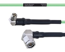 FAIRVIEW MICROWAVE FMHR0200-12 TEMPERATURE CONDITIONED LOW LOSS RA SMA MALE TO RA TNC MALE CABLE LL160 COAX IN 12 INCH