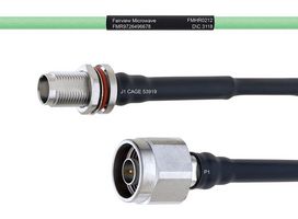 FAIRVIEW MICROWAVE FMHR0212-60 TEMPERATURE CONDITIONED LOW LOSS TNC FEMALE BULKHEAD TO N MALE CABLE LL160 COAX IN 60 INCH