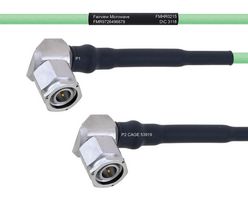 FAIRVIEW MICROWAVE FMHR0215-24 TEMPERATURE CONDITIONED LOW LOSS RA TNC MALE TO RA TNC MALE CABLE LL160 COAX IN 24 INCH