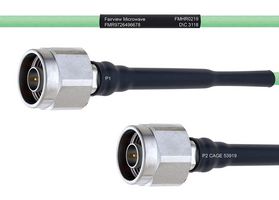 FAIRVIEW MICROWAVE FMHR0219-8 TEMPERATURE CONDITIONED LOW LOSS N MALE TO N MALE CABLE LL160 COAX IN 8 INCH