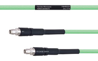 FAIRVIEW MICROWAVE FMHR0225-300CM TEMPERATURE CONDITIONED LOW LOSS SMA MALE TO SMA MALE CABLE LL335I COAX IN 300 CM