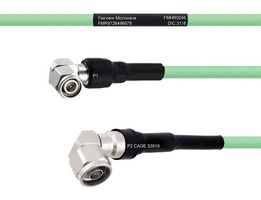 FAIRVIEW MICROWAVE FMHR0246-12 TEMPERATURE CONDITIONED LOW LOSS RA TNC MALE TO RA N MALE CABLE LL335I COAX IN 12 INCH