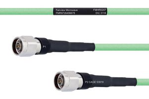 FAIRVIEW MICROWAVE FMHR0247-24 TEMPERATURE CONDITIONED LOW LOSS N MALE TO N MALE CABLE LL335I COAX IN 24 INCH